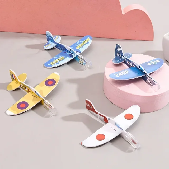 20-100 pièces/sac planeurs avions mousse assembler avion jouets enfants cadeaux d'anniversaire faveurs de fête enfants prix scolaires Goodie remplisseurs 4