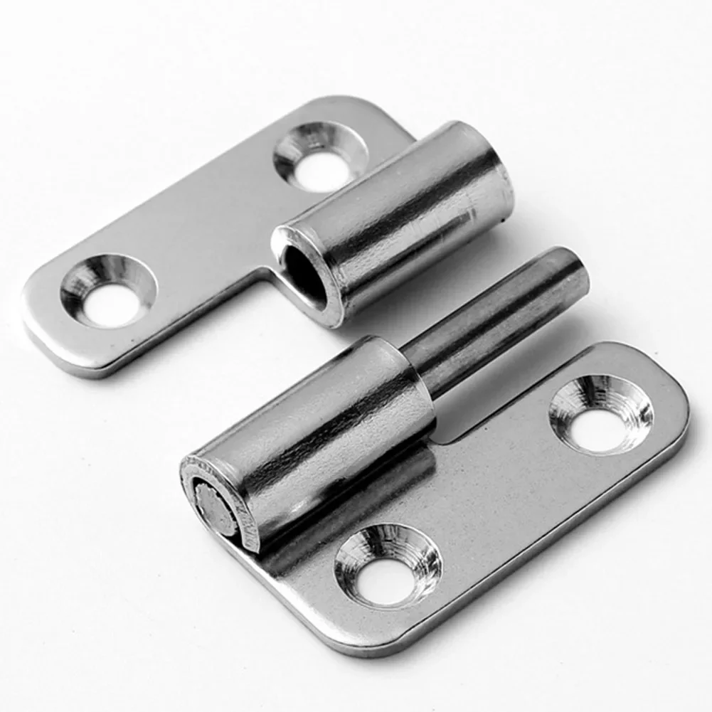 Detachable Hinge 2/2.5/3/4 Inch Stainless Steel Flag Shape Hinge For Aluminum Door Bathroom Slip Joint Removable Hardware stainless steel hinges door hinges
