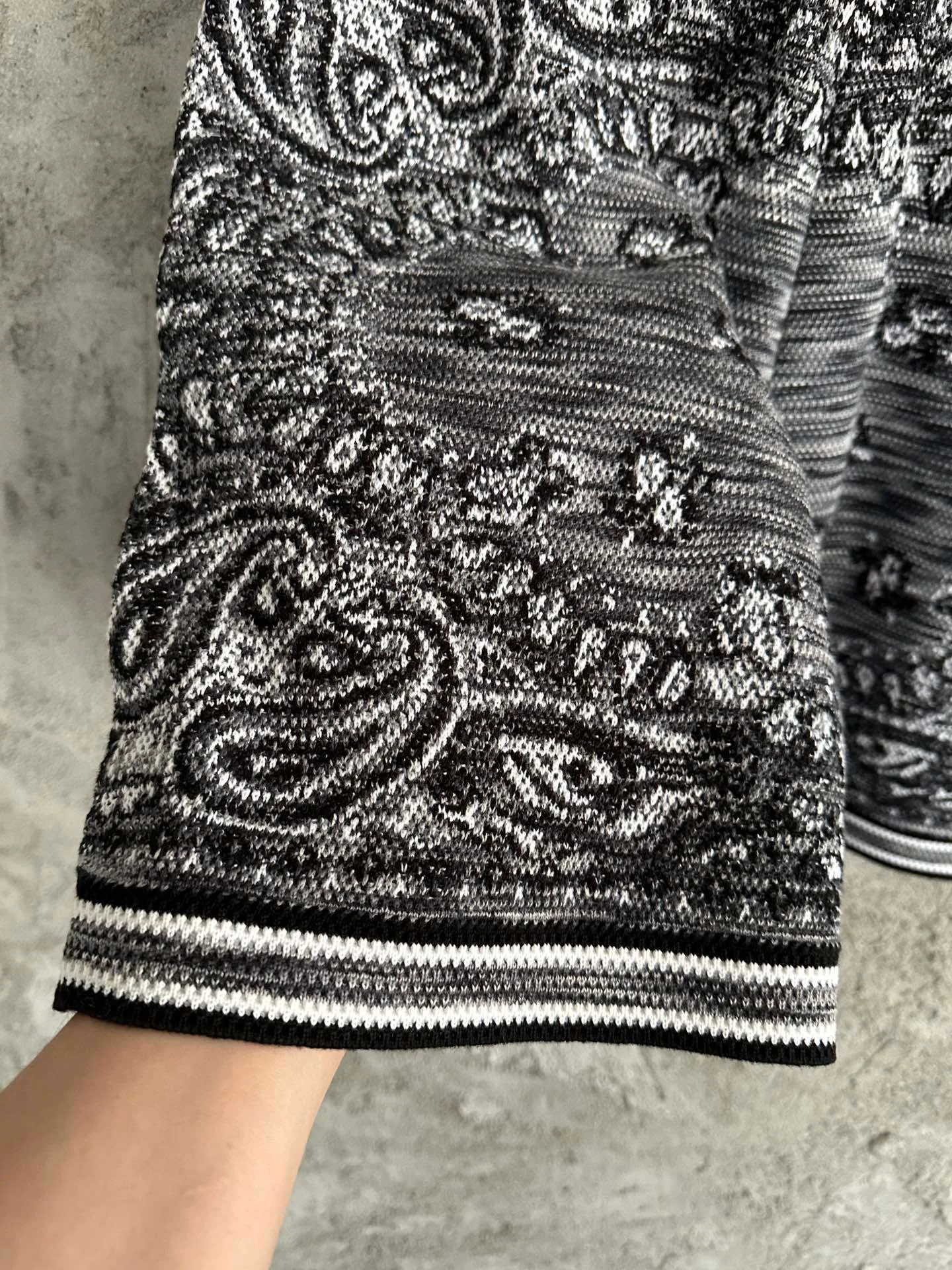 men knit paisley shorts 5