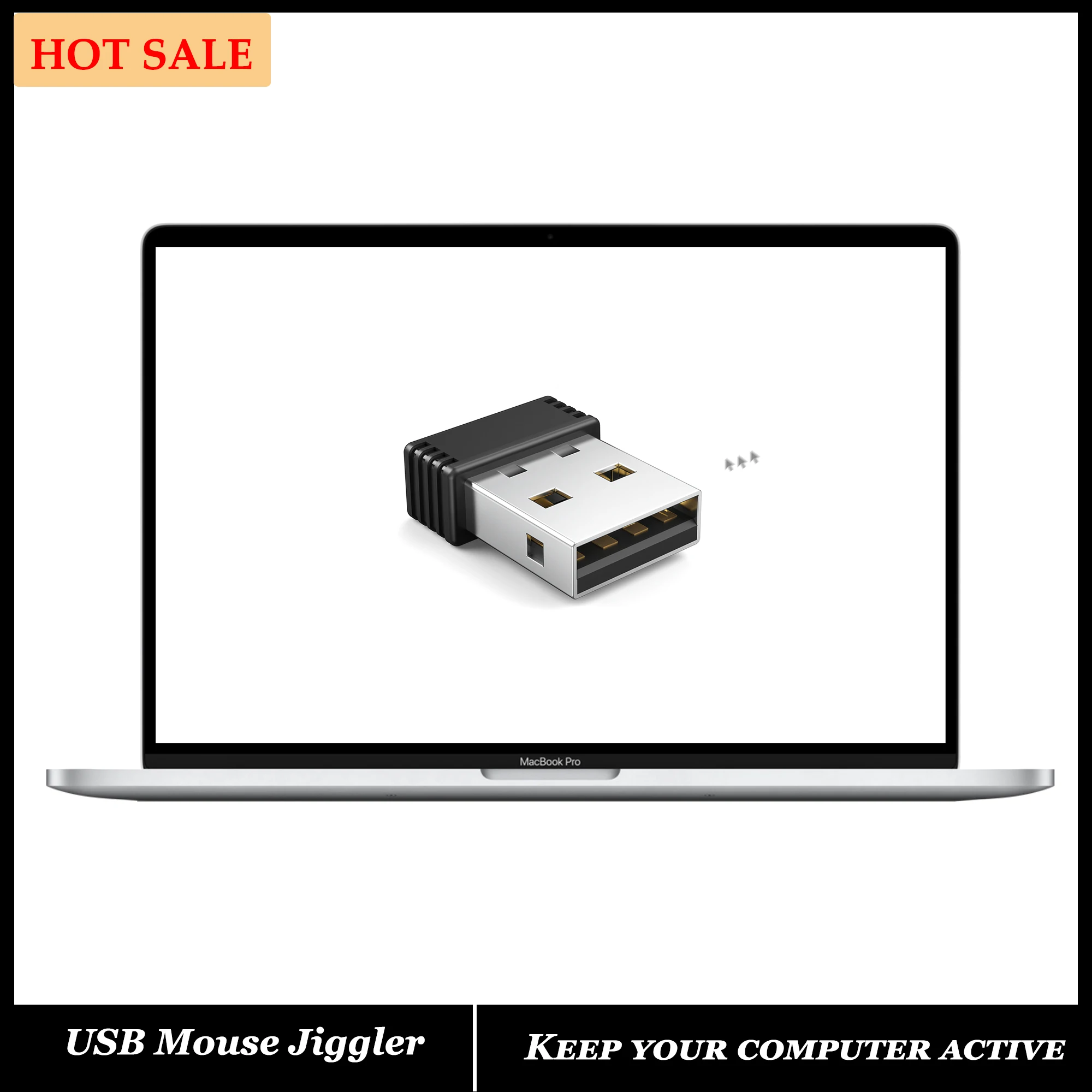 Mouse Jiggler Mover Undetectable Shaker USB Port for Computer Laptop Keeps PC Awake Simulate Movement