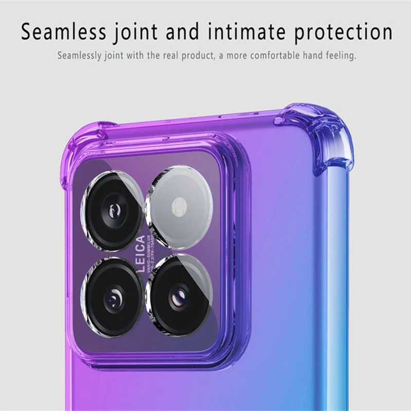 Shockproof Gradient TPU Transparent Protective Case