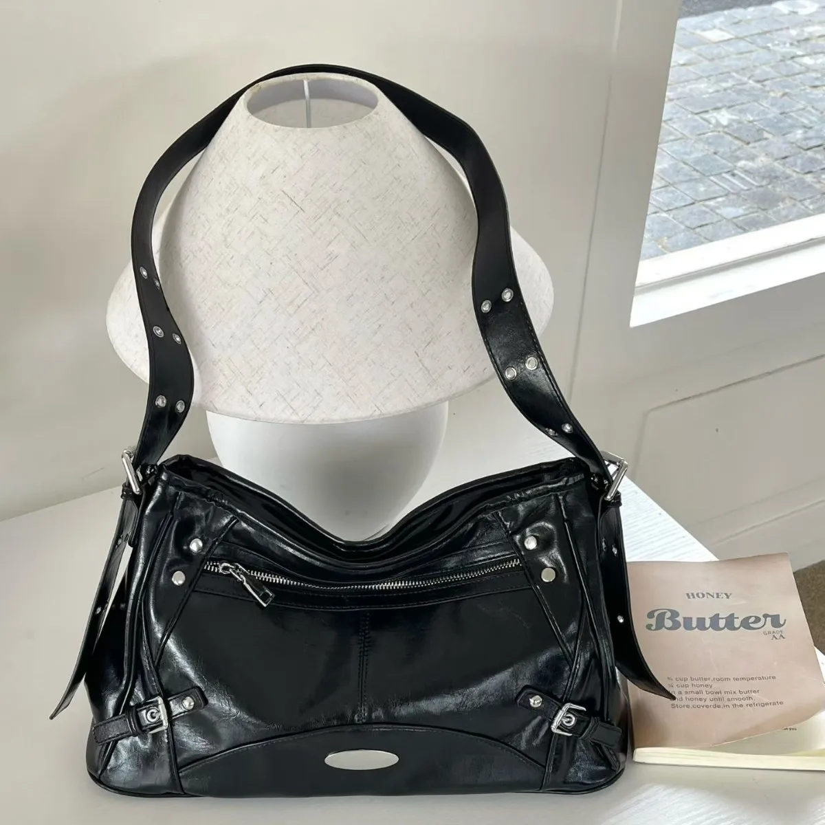 Women's Shoulder Bag Leather Versatile Double Layer Large Capacity Simplicity Retro High Quality Luxury Female's Crossbody Bags