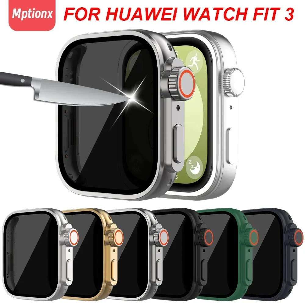 Ultra Anti-Peeping Screen Protector with Hard Bumper Cover