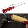 Leather Craft Sewing Kit Waxed Thread Hand Quilting Needles Sewing Awl，for Beginner , Stitching, Sewing 4
