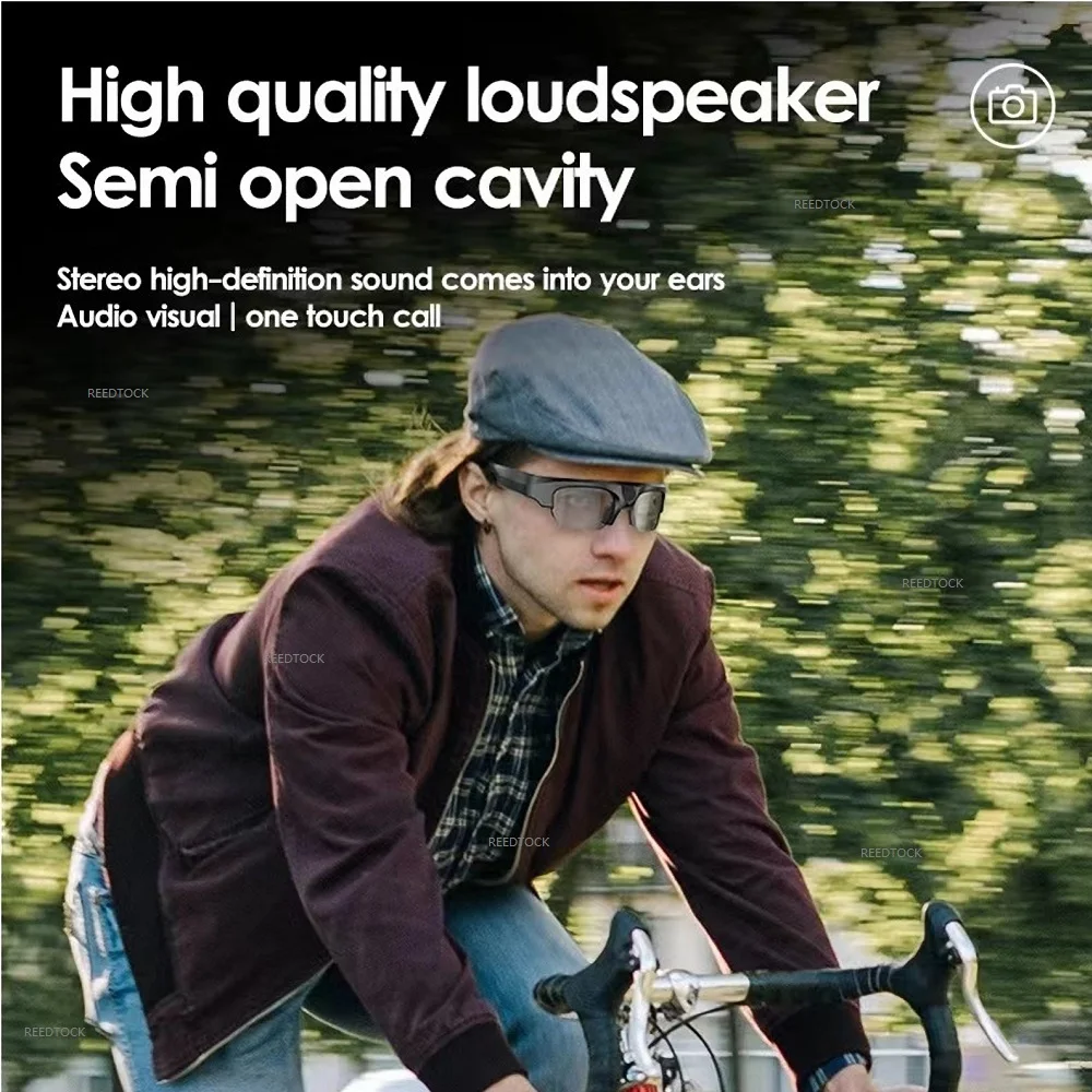 Mini Camera 2K HD 4K Photo Action Camera Music Sunglasses Smart Video Recording Glasses Outdoor Sports With Bluetooch Speaker 4