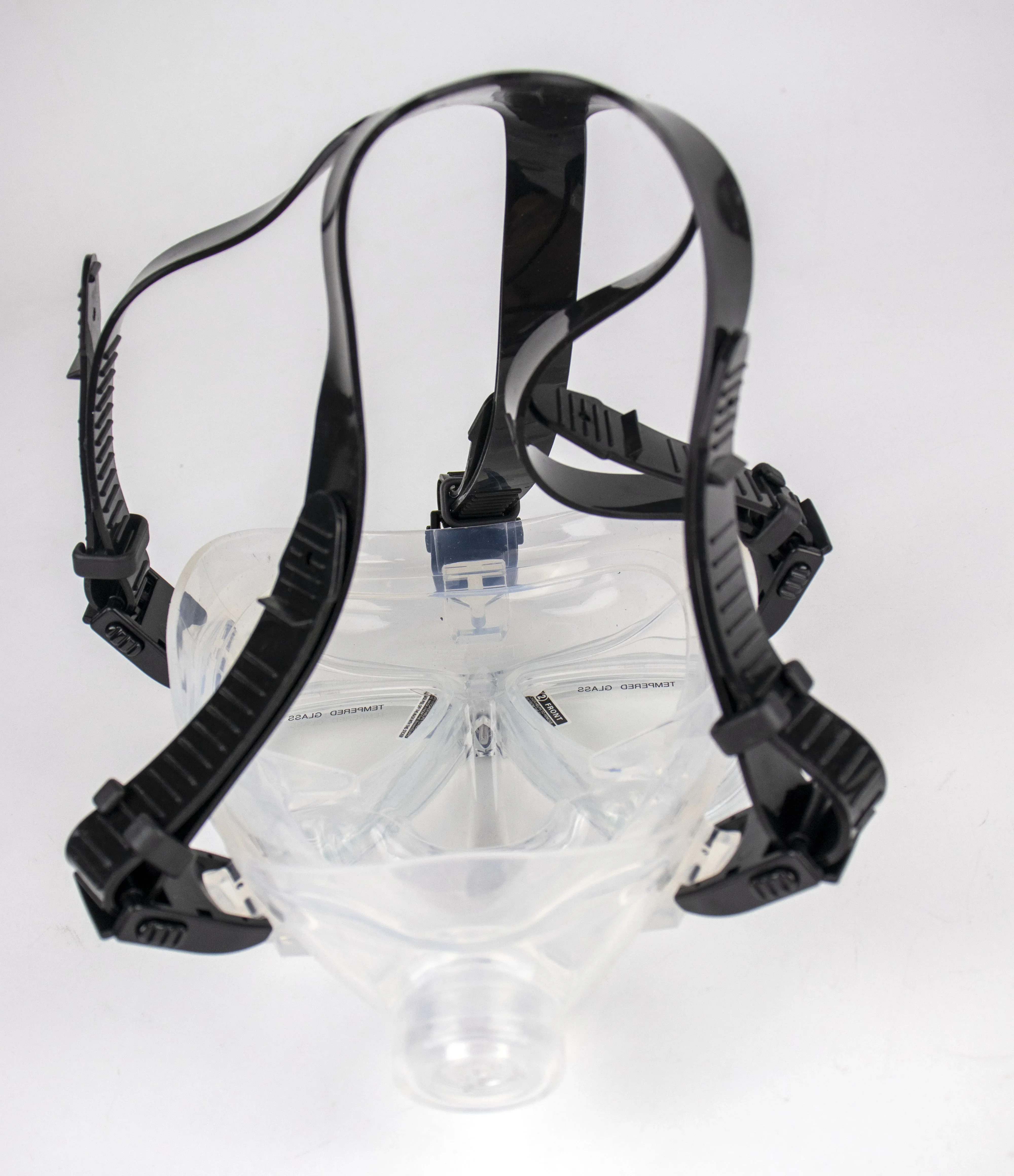 Anti Fog Silicone Dive Equipment Tempered Glass Full Face Diving Mask Scuba Diving Mask with Second Stage and Waterproof Case