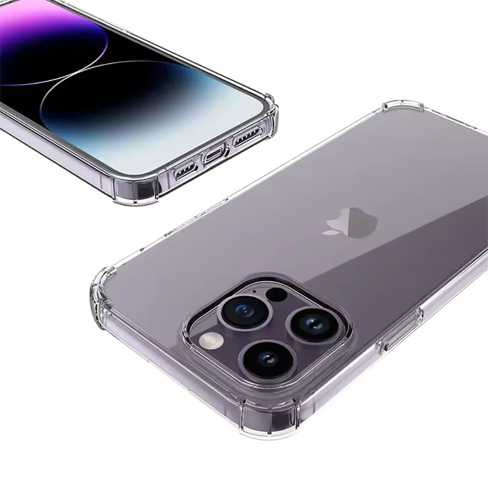 Silicone Soft Shockproof Transparent Phone Case - Ultra Thin Clear Cover