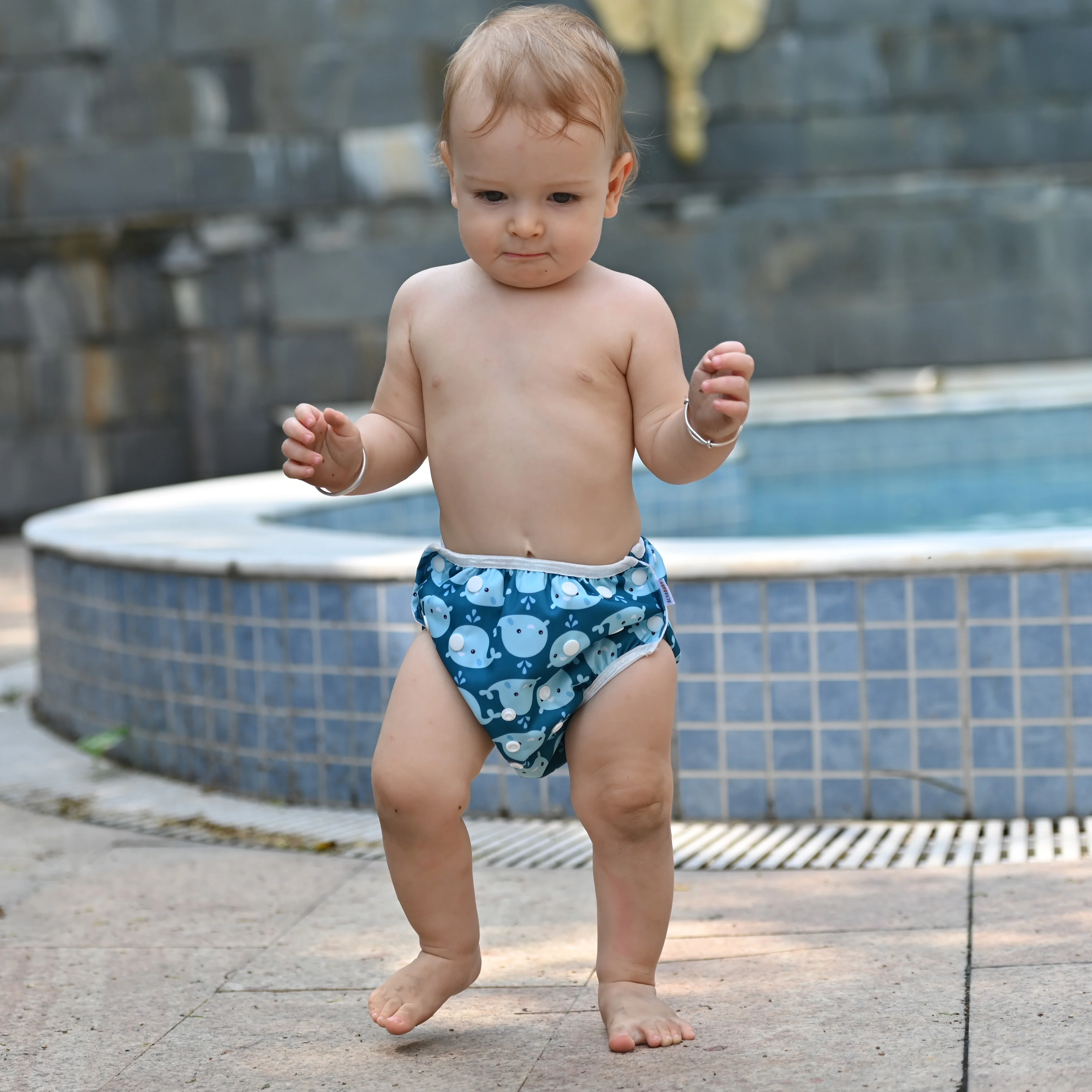 U PICK ALVABABY Swim Diaper Easy to Use Swim Nappy Fashion Design Swimming Nappy for Baby Under 1 year Old swim diaper