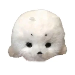 Soft Grey Seal Plush Keychain - Adorable Animal Pendant and Fashionable Car Ornament (Newly upgraded)