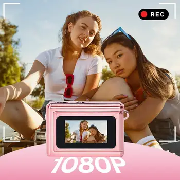Mini Keychain Digital Camera 1080P HD ,Pocket-Size Camera Vlogging with Flash , Target retro digital camera, Concert, Travel 5