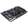 30" Stainless Steel 5 Burner Gas Cooktop LPG/NG Convertible Thermocouple Safety System Durable Cast Iron Burner Gas Stove Top 1