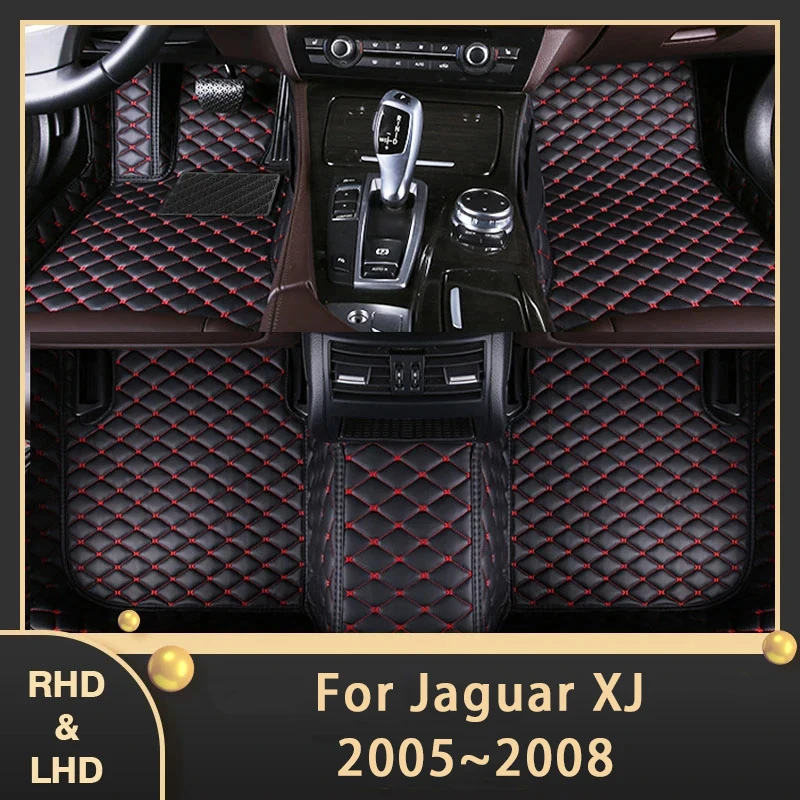 

Car Mats For Jaguar XJ 2005 2006 2007 2008 Dirt-resistant Pads Luxury Foot Carpets Floor Cover Muds Auto Interior Accessories