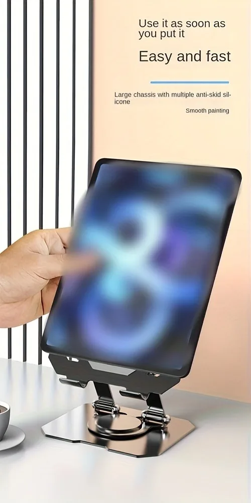 Supporto per tablet pieghevole e regolabile per ipad e tablet_voghion.com