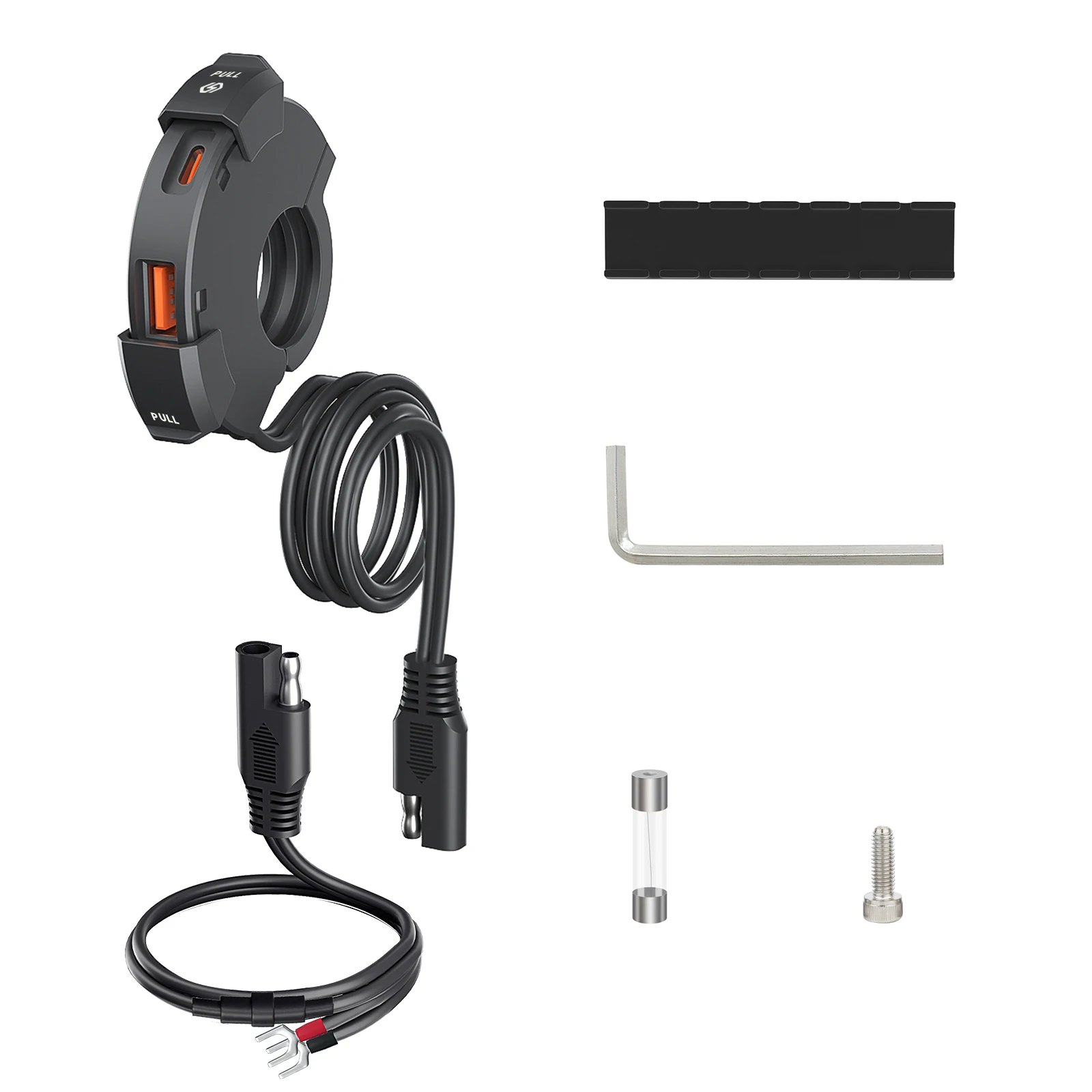 Motorcycle Charger Qc 3.0 Usb Fast Charger Waterproof Socket Type C Port Pd Outlet Mobile 12v Chargers Plug Moto Bike