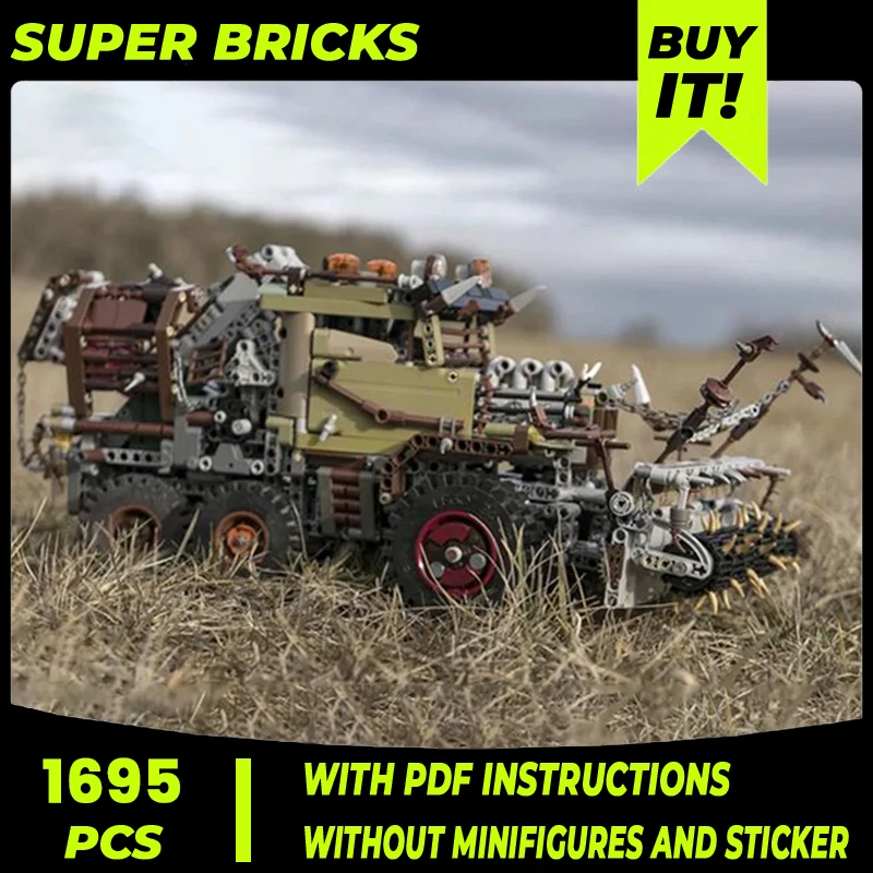 

Moc Building Blocks Famous Vehicle Wild Combat Vehicle Technical Bricks DIY Assembly Construction Toys For Child Holiday Gifts