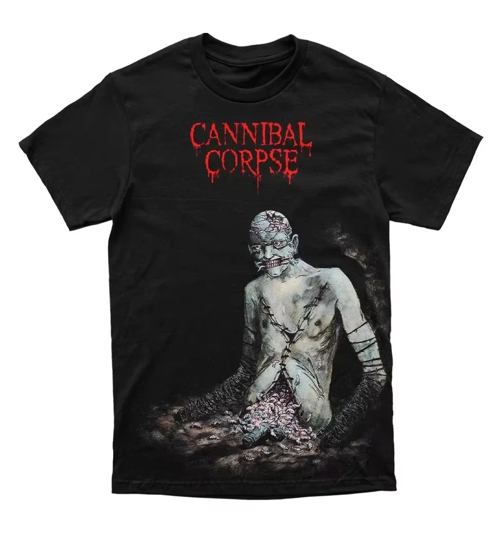 Cannibal Corpse Band Butchered At Birth 펑크 록 프린트 헤비 메탈 Y2K 고딕 스타일 패션 편안한 여성 및 남성 티셔츠