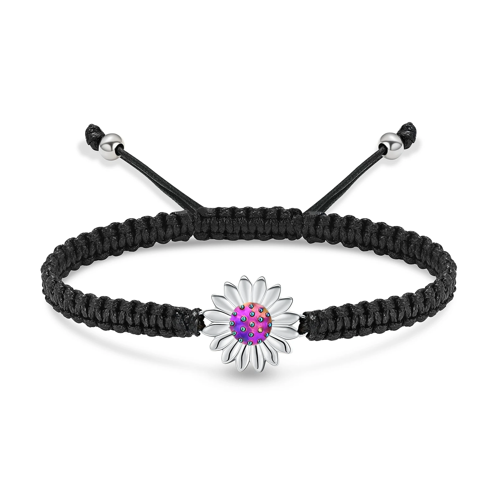 Cremation Sunflower Urn Bracelet for Ashes Stainless Steel Urn Bangles Cremation Jewelry Memorial Lockets Bracelet for Women