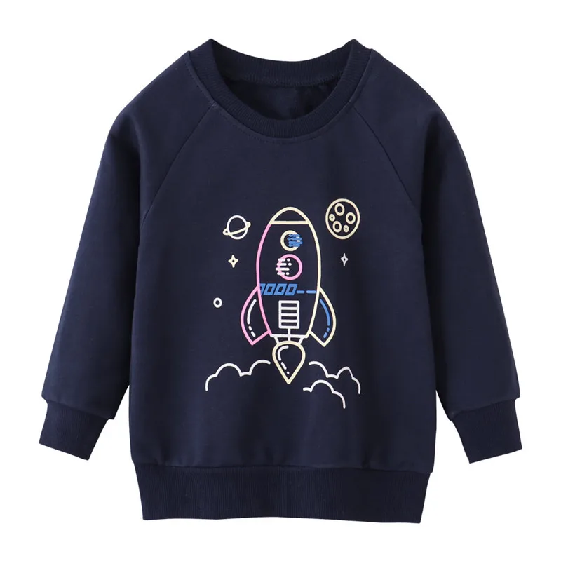 

Jumping Meters 2-7T Autumn Spring Unicorn Children's Sweatshirts Long Sleeve Hot Selling Baby Clothing Toddler Kids Shirts Tops