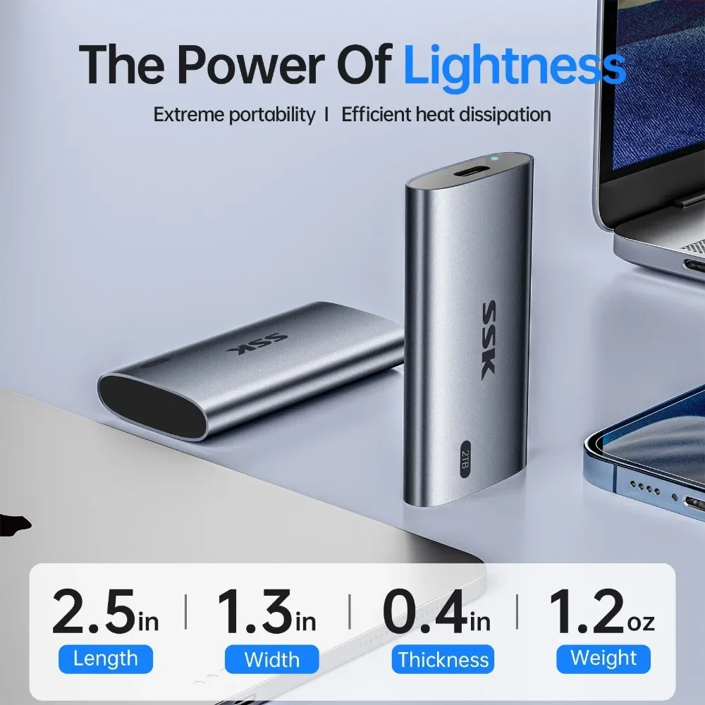 SSK Portable SSD 20Gbps External Solid State Drives USB Gen2