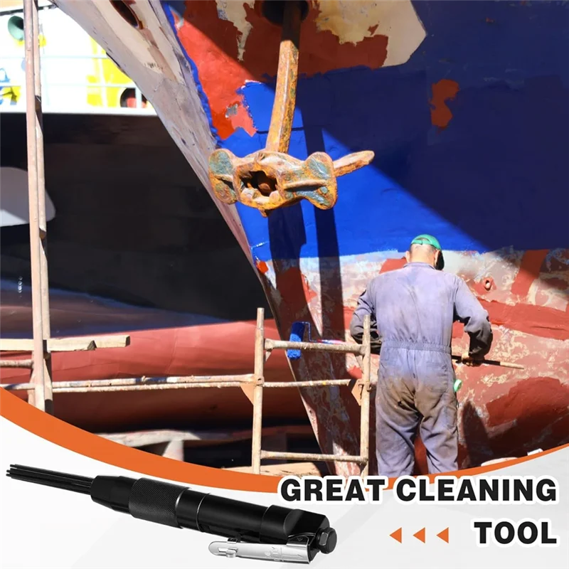 FYBL-40개의 7' 스케일링 바늘이 있는 소형 에어 니들 스케일러 공기 구동으로 슬래그 녹 페인트 및 먼지를 빠르게 제거