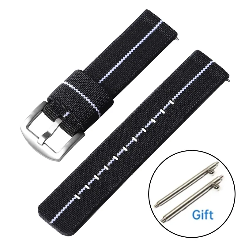 Versatile Nylon Sport Strap – Military-Grade Woven Elastic Bracelet with Quick Release