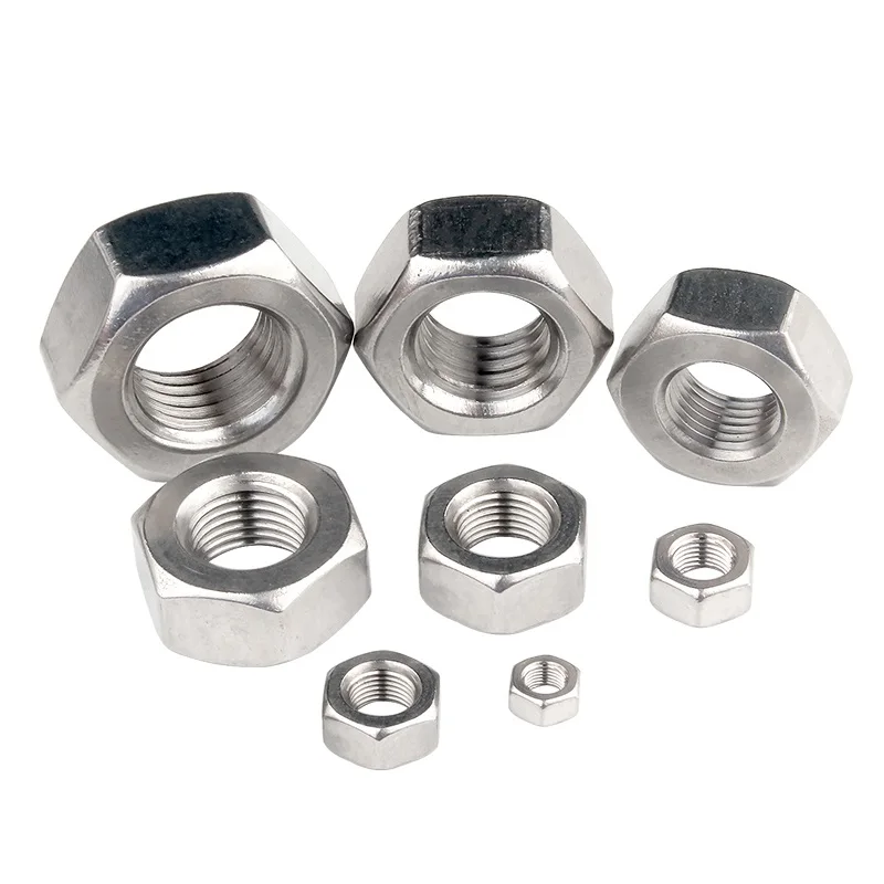 M4 M5 M6 M8 M10 DIN934 Feine Gewinde Hexagon Muttern 304 Edelstahl  