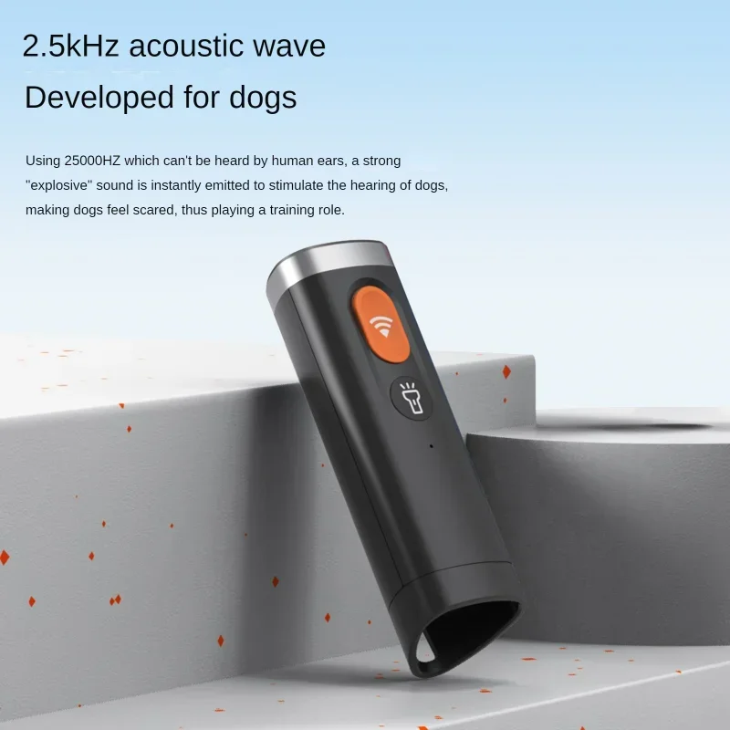 

New Handheld 2.5KHZ Powerful Ultrasonic Anti-bite High Power Dog Training Device With Infrared Repeller Sound Ultrasound Strong