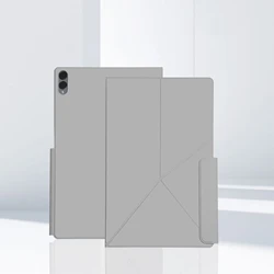 Magnetic Tablet Case with Stand and Pencil Holder - Auto Sleep/Wake Feature for Tab S11 Ultra 14.6 (Light Gray)