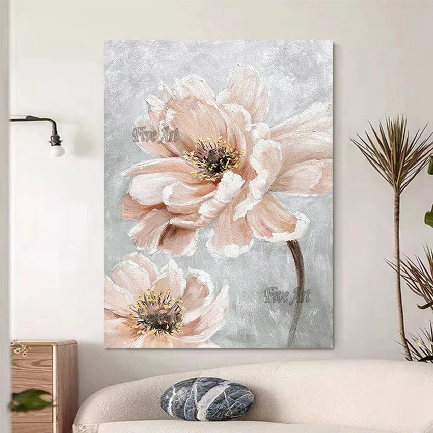 

No Framed Wall Picture Modern Art Abstract Oil Painting Flowers Acrylic Artwork 100% Hand-painted China Imports Home Decor