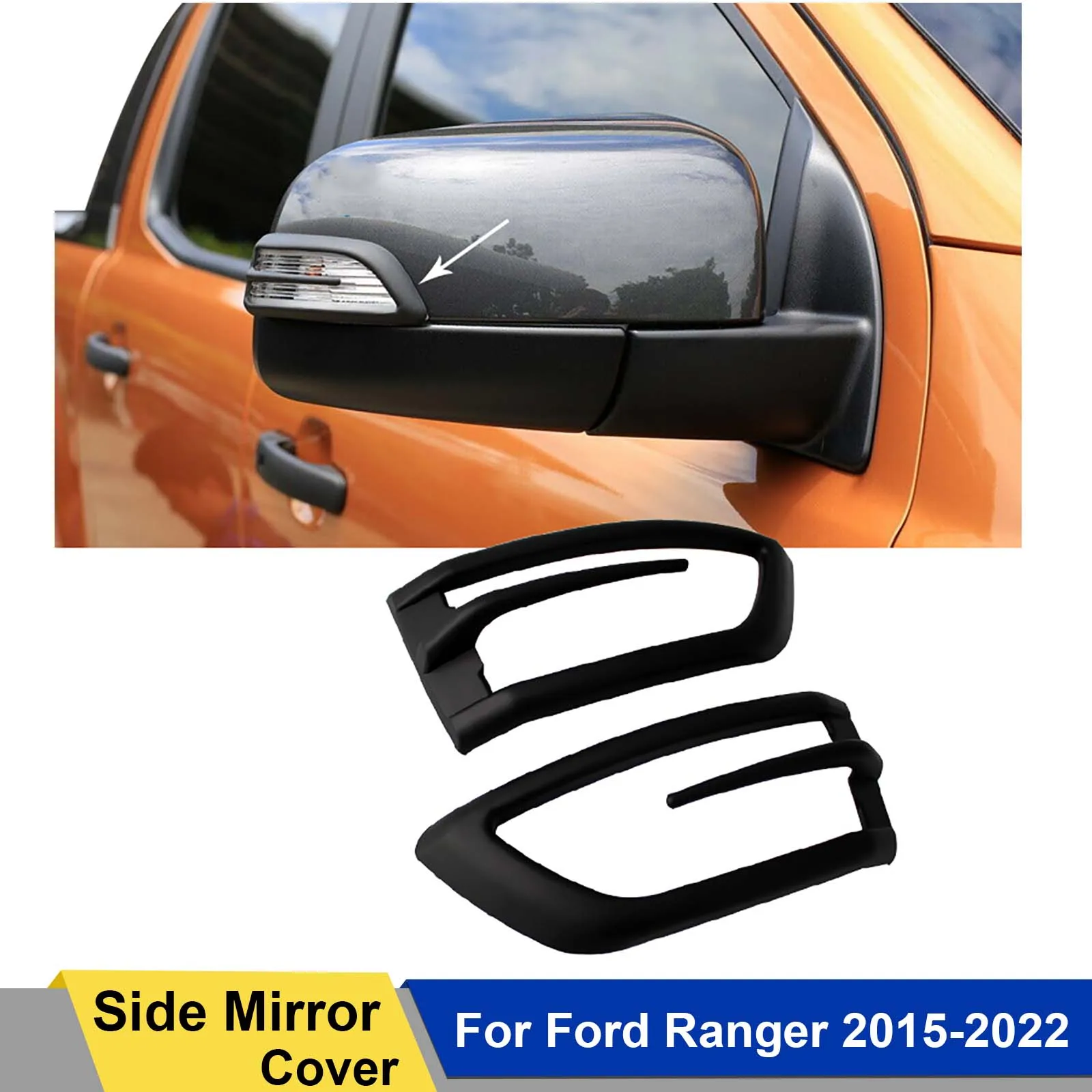 Copertura Della Luce Del Segnale Di Svolta Dello Specchio Laterale Trim Per Ford Ranger 2015-2022 Wildtrak Per Ford Ranger Raptor Per Ford Ranger Ever