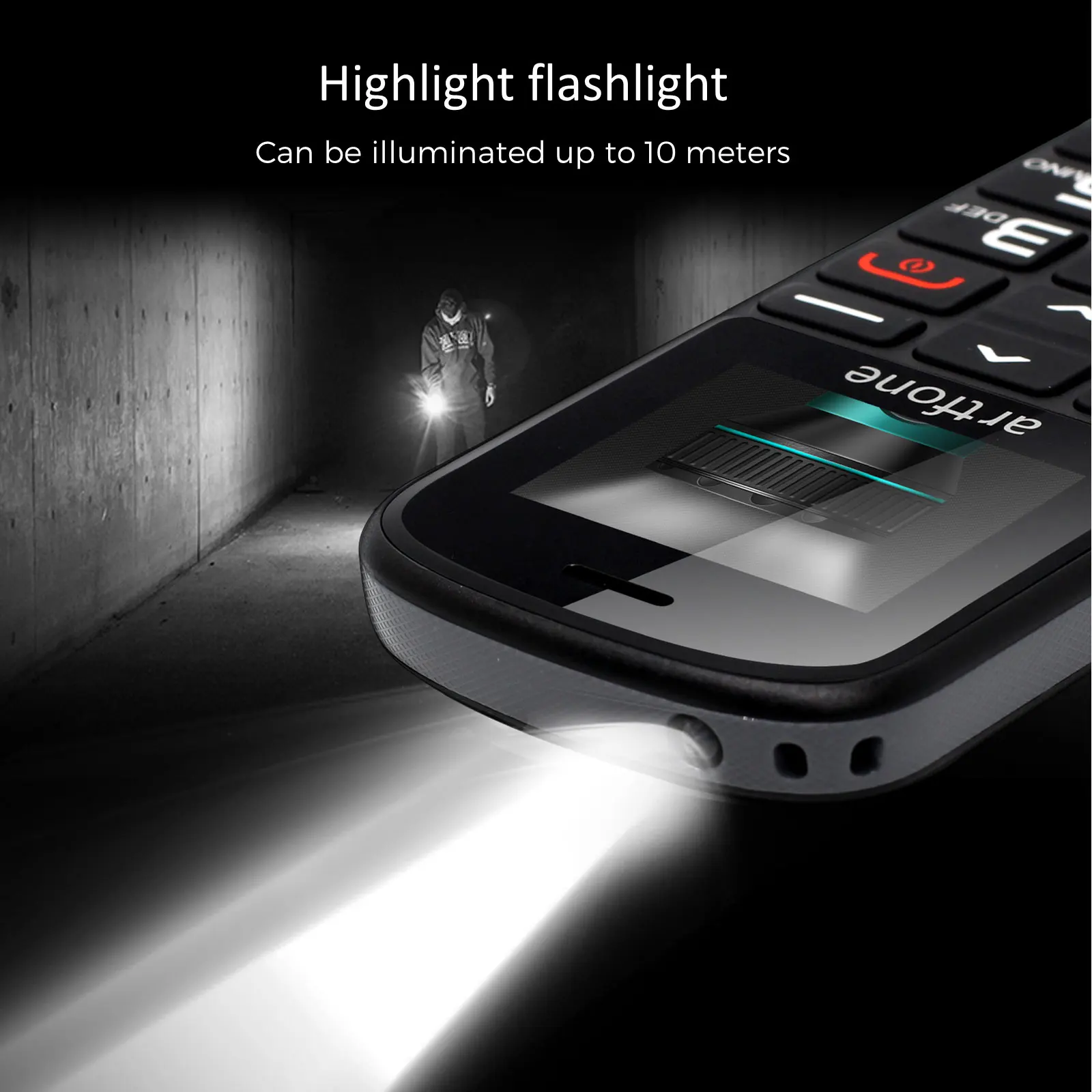 Bar Senior CellPhone Artfone CS182 For Elderly Mobile Phone Wireless FM SOS 1400mAh Celulares Dual Sim 5