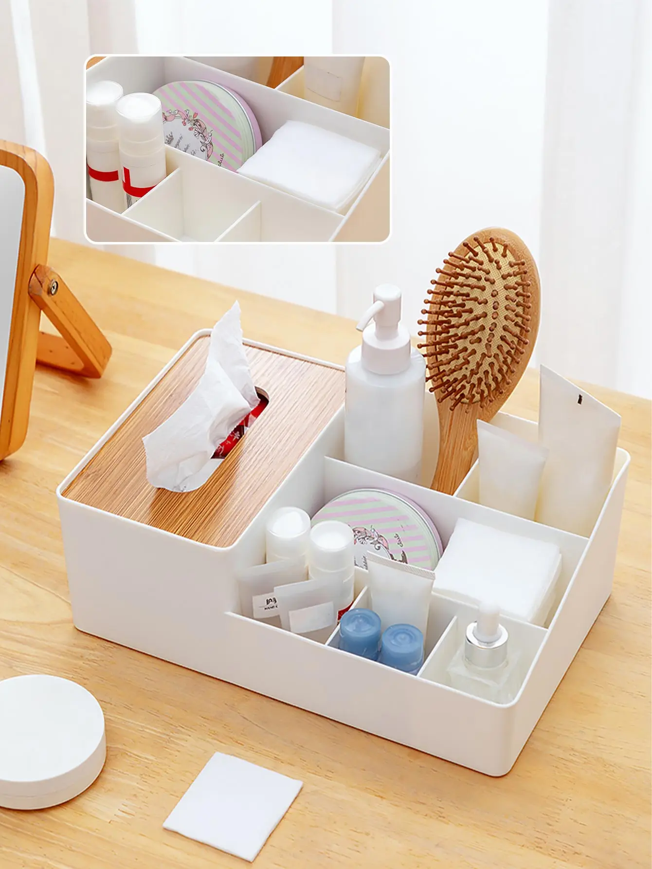 WORTHBUY Plastic Tissue Storage Box Multipurpose Kithchen Napkin Box Large  Capacity Tissue Paper Storage Container Organizer - AliExpress