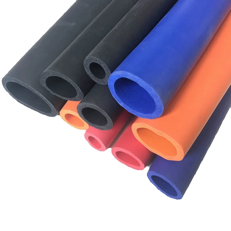 NBR Sponge Tube Casing Smooth Surface High Density Fitness Equipment Car Accessories Wear Resistance Tear Resistance gym accessories