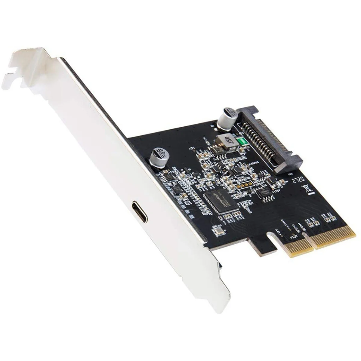 

Плата расширения IOCREST USB 3,2 PCI Express, PCI-E 4X к USB3.2 Gen2 X2 Type-C, 20 Гбит/с, SATA, ASMedia ASM3242