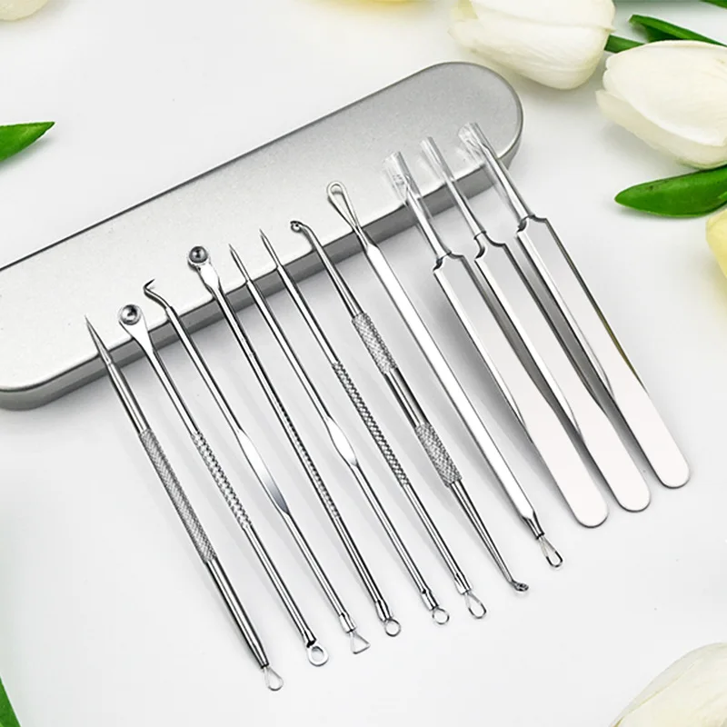 Blackhead Remover 11/8/6/4PCS Acne Blackhead Removal Needles Black Dots Cleaner Black Head Pore Cleaner Deep Cleansing Tool Face Skin Care Tool