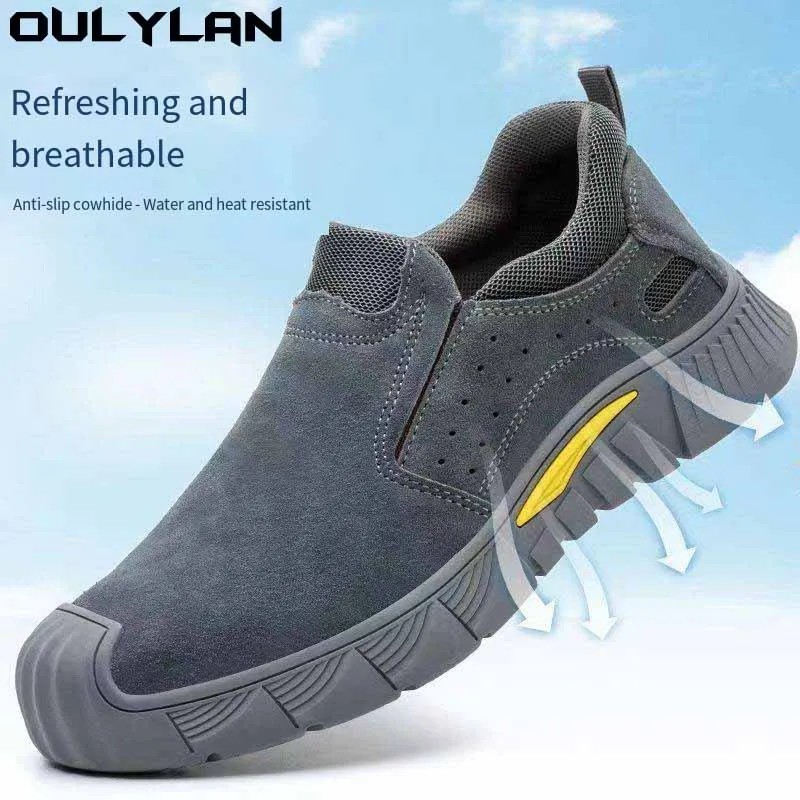 Oulylan Steel Toe 6kv 절연 안전 부츠 미끄럼 방지 안티 스매싱 작업 신발 안티 펑크 내마모성 용접 신발