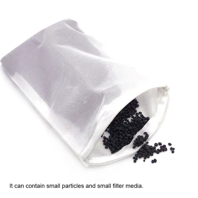 2/6/10Pcs Fine Hole Filter Net Bag Mesh Bag Acquarium Pond For Bio Ball Carbon Media Functional Aquarium Fish Tank Isolation Bag 6