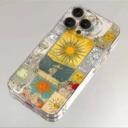 Vintage Urban Art Shockproof Clear Back Protective Bumper Case - iPhone 12 Pro (Style A)