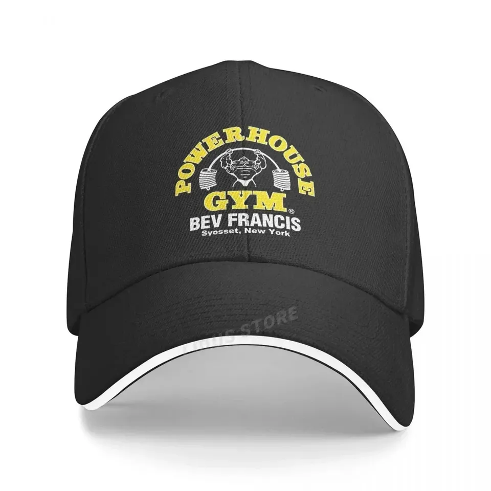 Baseball Caps Hat Black Men Baseball Caps POWERHOUSE GYM Unisex Teens Cotton