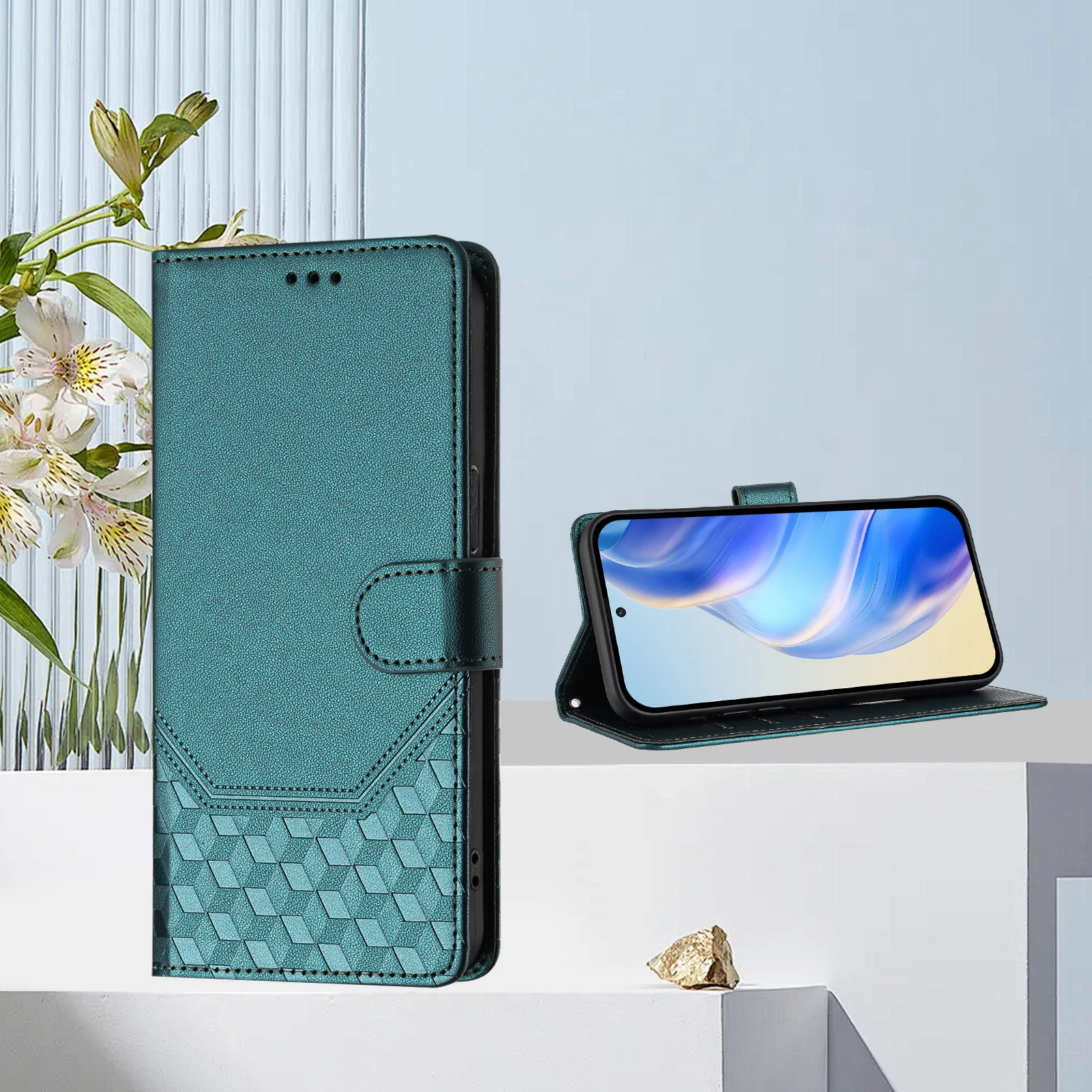 3D Leather Flip Cover Phone Wallet Case