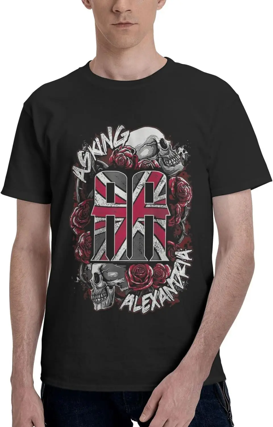 

Mens Casual Fashion Short Sleeve T-Shirts Soft Lightweight Crewneck Tees Shirt Tops,Size S to 6XL