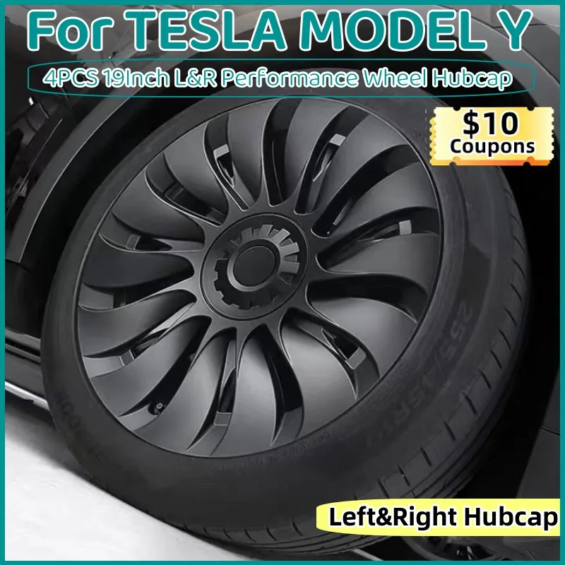 19 Inch Hub Cap 4PCS for Tesla Model Y Performance Replacement Wheel Hubcap wheel hub covers,wheel hub caps