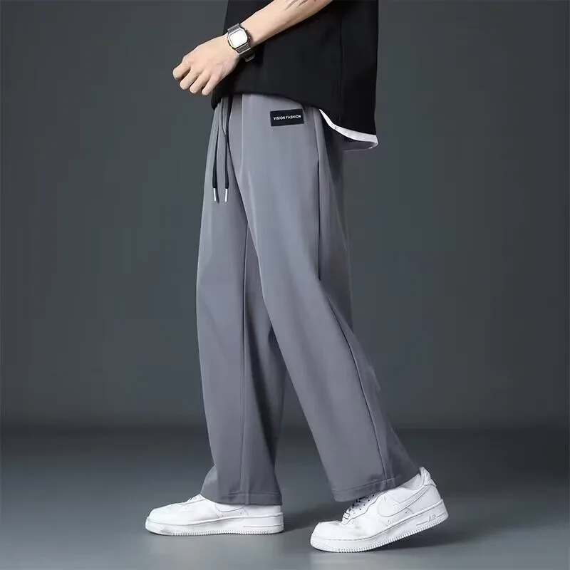Joggers Men Jogger Pants Men Ice Silk Pants Big Size Men's Trousers Mens Clothing Gym Sport Mens Designer Clothes Man Cargo Y2k 5