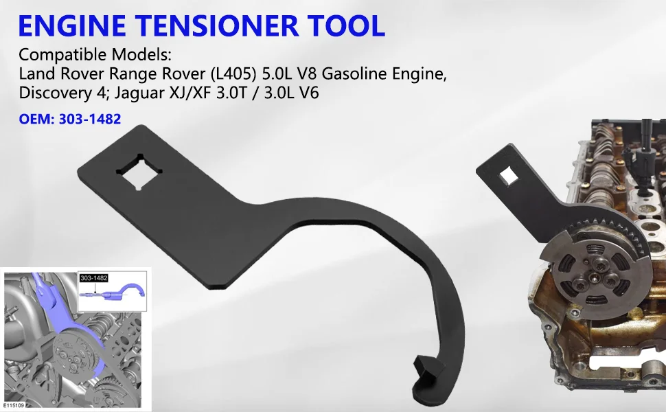 Professionelles Motor-Einstellwerkzeug-Set für Land Rover Jaguar 5.0/3.0T Range Rover 5.0T, Discovery 4, Jaguar XF und XJ Benzinmotoren. – Detail 3