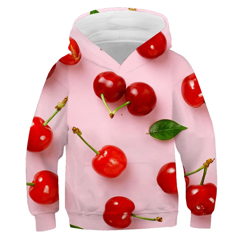 thumbnail image 1 of Sudadera con capucha con estampado de caramelos de colores, divertida sudadera con patatas fritas, jersey de macarrones para niños, camisetas de otoño, chándal informal, ropa para niños, 1 of 5