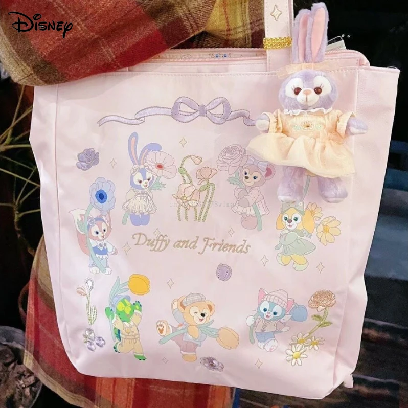 Disney Embroidery Dumpling Bag for Women Sweet Cute Silk Large Capacity Handbags Cartoon Portable Shopping Tote Bag Casual Bags