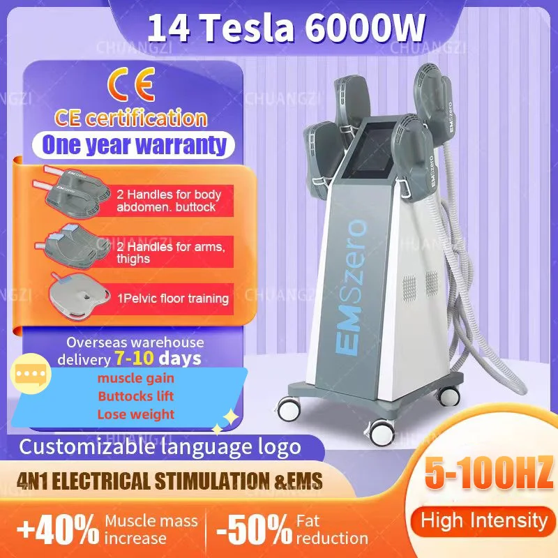 

Мышечный Стимулятор 14 Tesla 6000W Emszero Nova высокой мощности 4 Neo для потери веса и коррекции фигуры