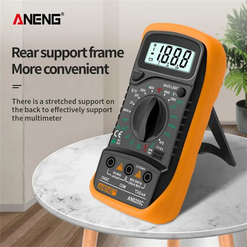ANENG AN8205C  Ƽ, AC/DC , Ʈ  ׽,  LCD Ʈ , ޴