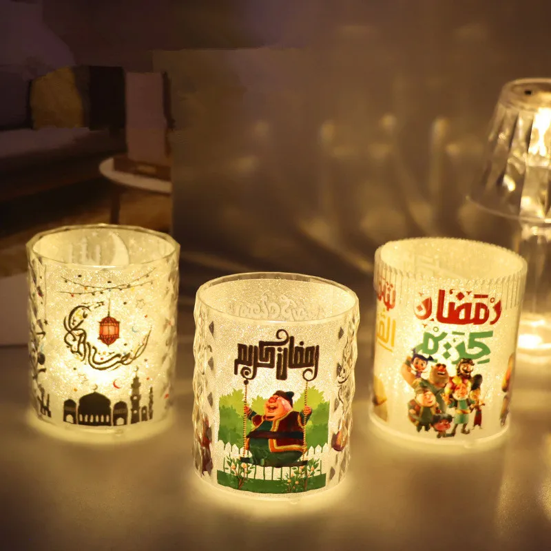 

Eid Mubarak Led Wind Lights Ramadan Decoration 2023 Islam Muslim Party Decor for Home Pony Lanterns Oil Lamp Ramadan Kareem Gift