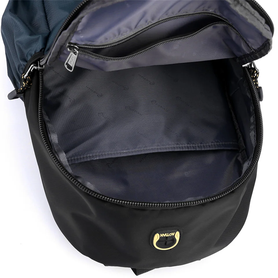 New Waterproof Oxford Men Backpack Zipper School Bags For Teenagers Small Shoulder Backpack Male Multifunction Rucksack 4